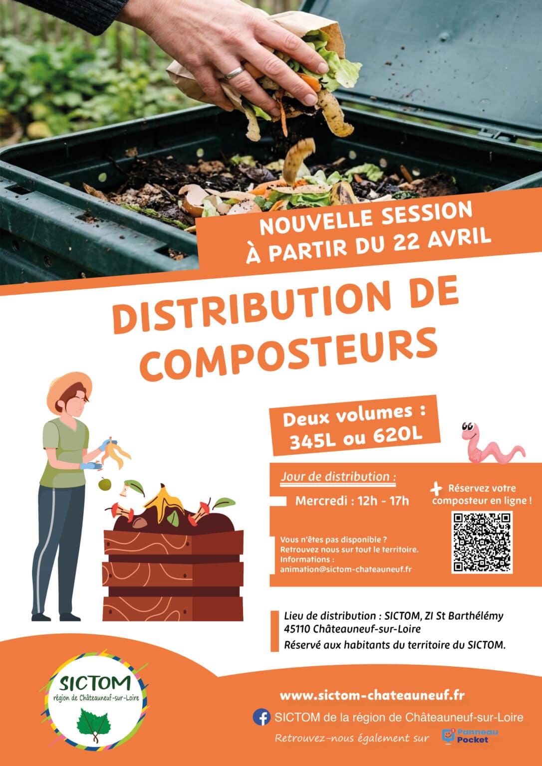 AFFICHE DISTRIBUTION COMPOSTEURS MARS 2026